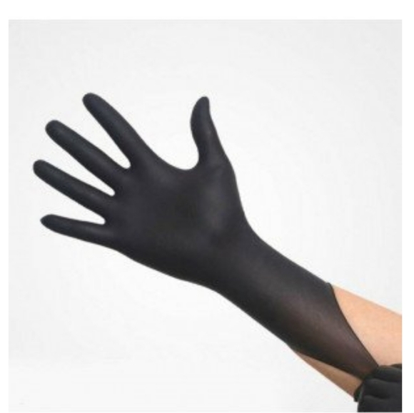 Black Nitrile Safety Gloves! Size Large! - Picture 2 of 6